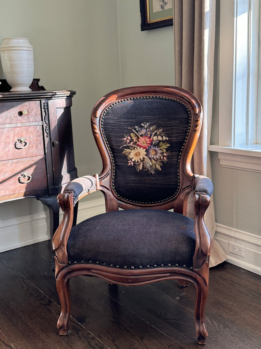 19th century needlepoint chair
